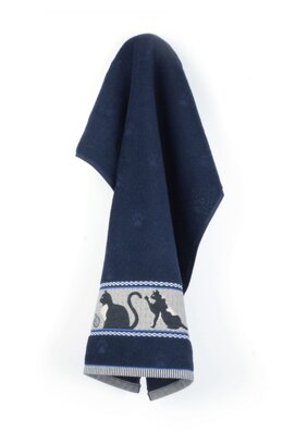 Bunzlau Castle keukendoek Cats dark blue