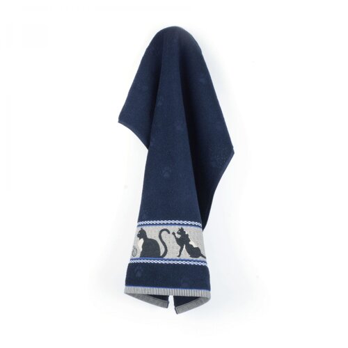 Bunzlau Castle Bunzlau Castle keukendoek Cats dark blue