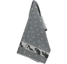 Bunzlau Castle Cats theedoek 65x65 Anthracite