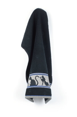 Bunzlau Castle keukendoek Cats black