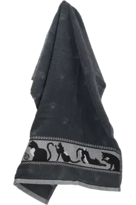 Bunzlau Castle Keukendoek Cats Anthracite