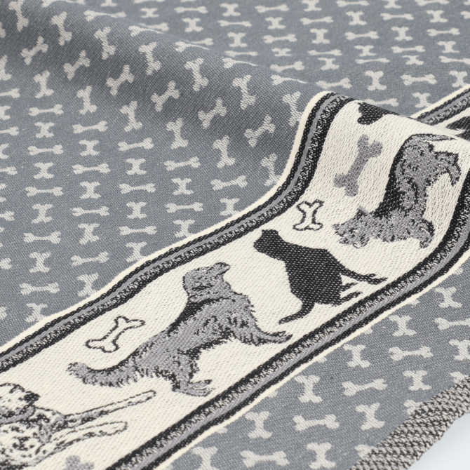 Bunzlau Castle Dogs theedoek 65x65 Anthracite