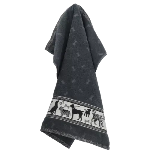 Bunzlau Castle Bunzlau Castle Keukendoek Dogs Anthracite afbeelding