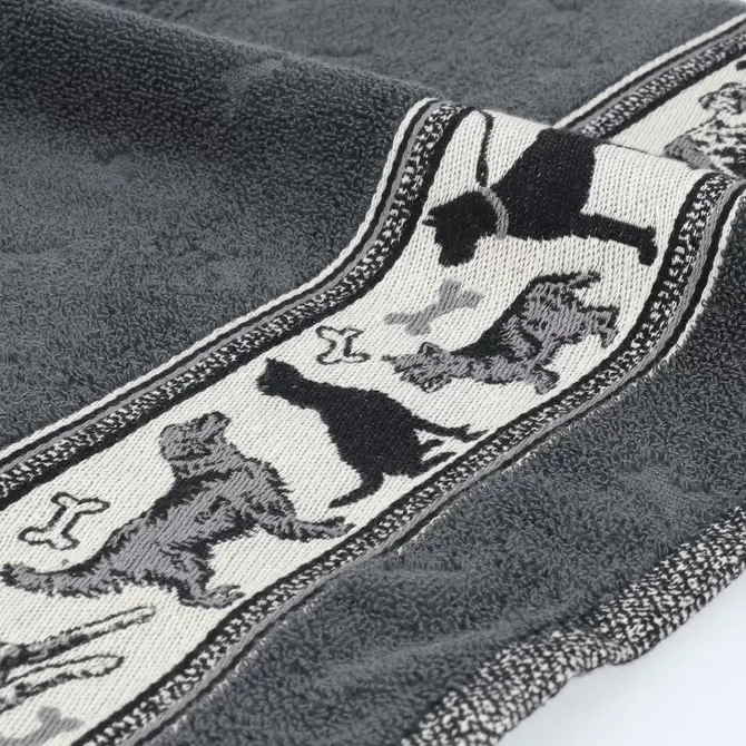 Bunzlau Castle Dogs keukendoek 53x60 Anthracite