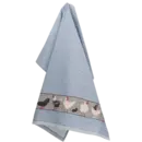 Bunzlau Castle Bunzlau Castle Theedoek Chickens Grey-Blue