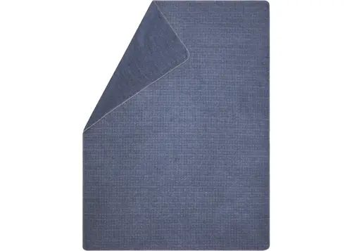 David Fussenegger David Fussenegger SAVONA plaid faux uni Maat 150x200 velvet blue