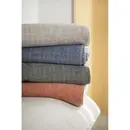 David Fussenegger David Fussenegger SAVONA plaid  faux uni  Maat 150x200 velvet blue