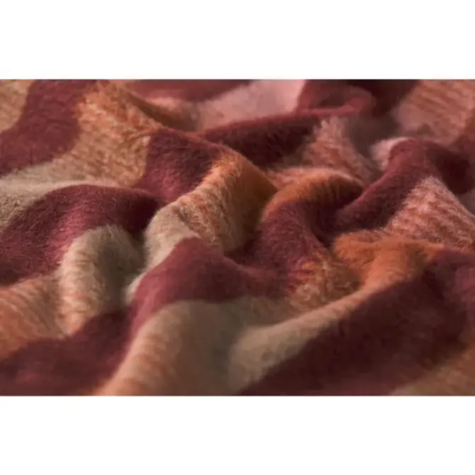 David Fussenegger SAVONA plaid  colour gradient  Maat 150x200 bordeaux David Fussenegger SAVONA plaid  colour gradient  Maat 150x200 bordeaux