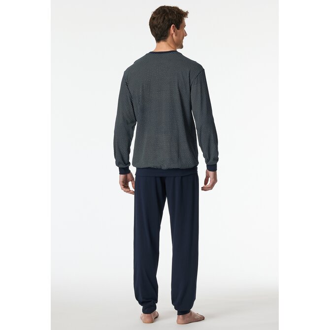 Schiesser Pyjama Long midnight blue 182197 52/L