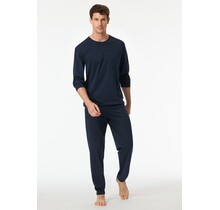 Schiesser Pyjama Long dark blue 182197 52/L