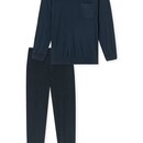 Schiesser Schiesser Pyjama Long dark blue 182197 52/L