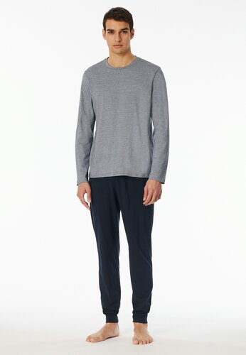 Schiesser Schiesser Pyjama long midnight blue 182514 52/L afbeelding