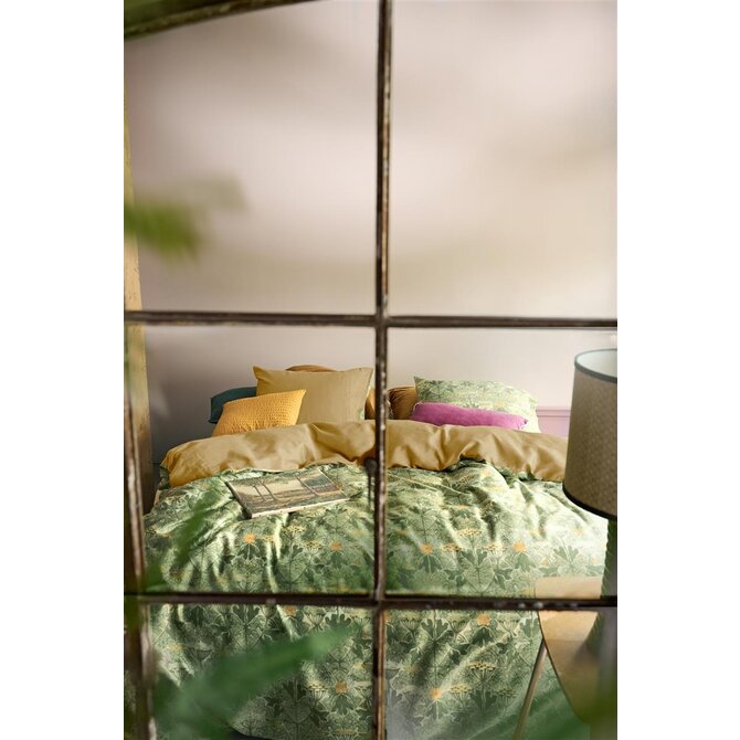 At Home by Bedding House Dekbedovertrek Ancient  Olijfgroen 140x200/220 cm At Home by Bedding House Dekbedovertrek Ancient  Olijfgroen 140x200/220 cm