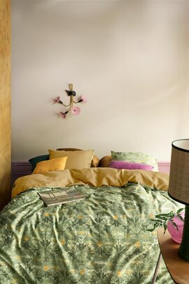 At Home by Bedding House Dekbedovertrek Ancient  Olijfgroen 240x200/220 cm