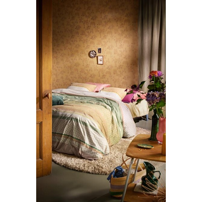 At Home by Bedding House Dekbedovertrek Rows  Multi 140x200/220 cm
