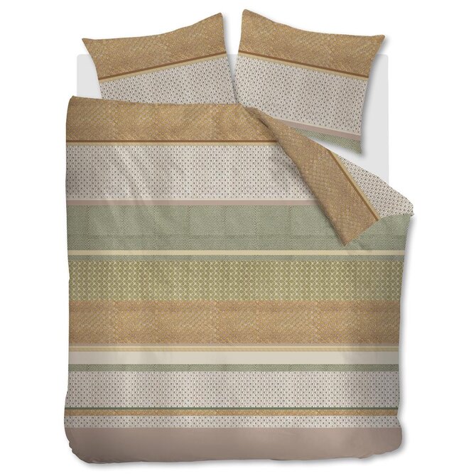 At Home by Bedding House Dekbedovertrek Rows  Multi 240x200/220 cm At Home by Bedding House Dekbedovertrek Rows  Multi 240x200/220 cm