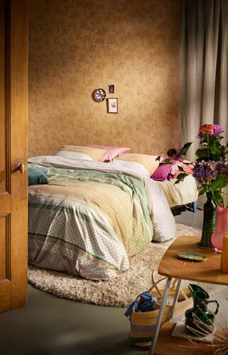 At Home At Home by Bedding House Dekbedovertrek Rows Multi 200x200/220 cm