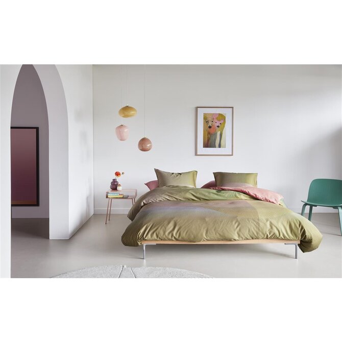 Beddinghouse Dutch Design Dekbedovertrek Glossy - Groen 240x200/220 cm Beddinghouse Dutch Design Dekbedovertrek Glossy - Groen 240x200/220 cm