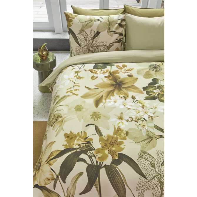 Beddinghouse Dekbedovertrek Kiley Groen 260x200/220 cm Beddinghouse Dekbedovertrek Kiley Groen 260x200/220 cm
