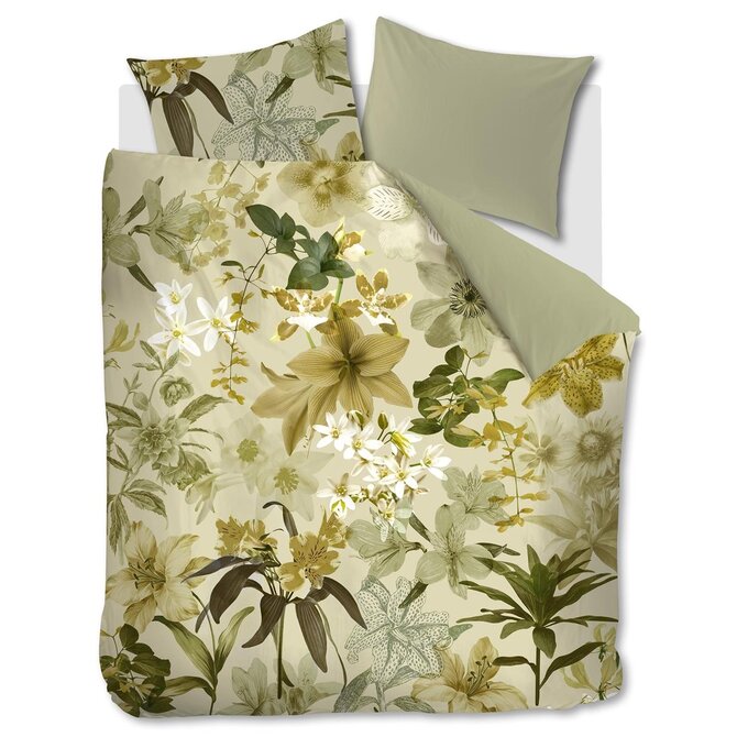Beddinghouse Dekbedovertrek Kiley Groen 260x200/220 cm Beddinghouse Dekbedovertrek Kiley Groen 260x200/220 cm