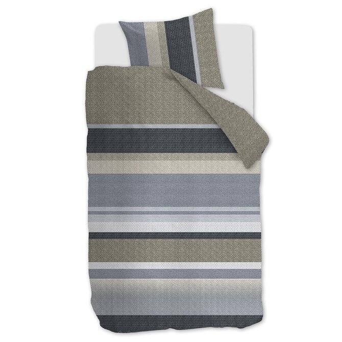 Beddinghouse Dekbedovertrek Jorren Blauw Grijs 260x200/220 cm