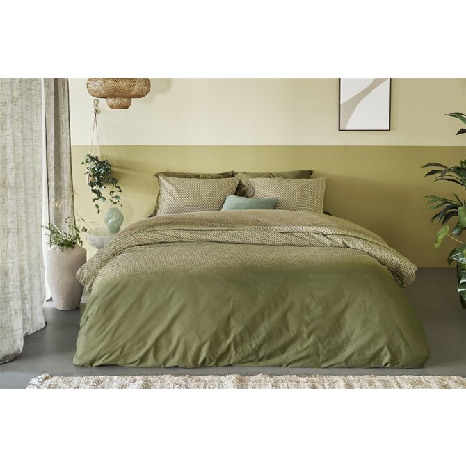 Beddinghouse Dekbedovertrek Jimmy Groen 200x200/220 cm Beddinghouse Dekbedovertrek Jimmy Groen 200x200/220 cm