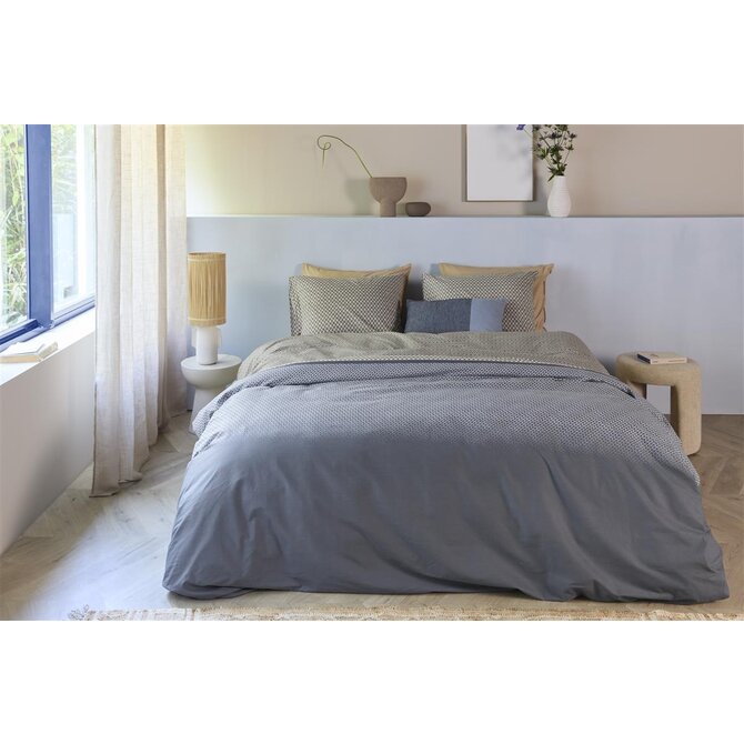 Beddinghouse Dekbedovertrek Jimmy Blauw 200x200/220 cm Beddinghouse Dekbedovertrek Jimmy Blauw 200x200/220 cm