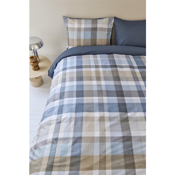 Beddinghouse Dekbedovertrek Eliott Blauw 240x200/220 cm