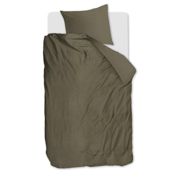 Beddinghouse Dekbedovertrek Change Olijfgroen 260x200/220 cm