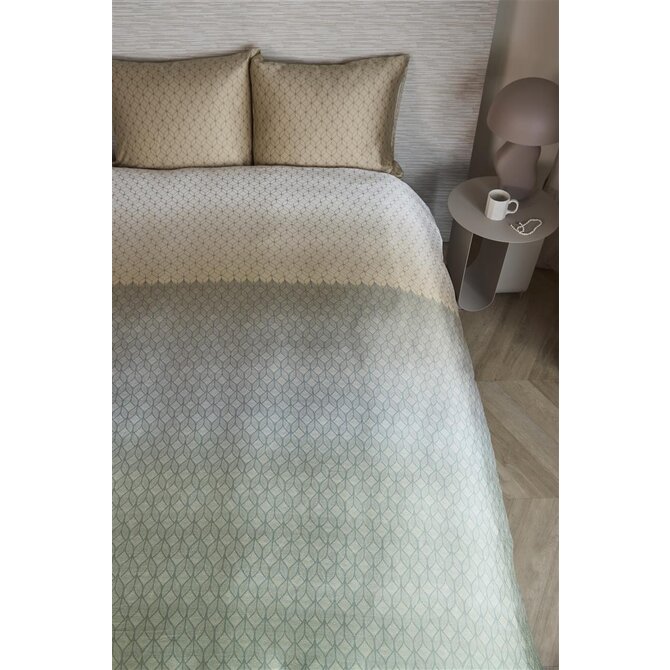 Beddinghouse Dekbedovertrek Ariel Blauw Groen 200x200/220 cm Beddinghouse Dekbedovertrek Ariel Blauw Groen 200x200/220 cm