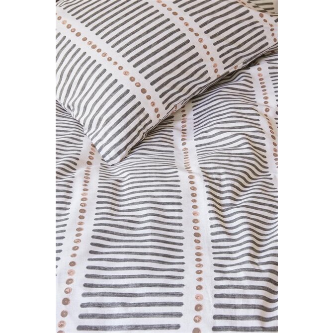 VTwonen dekbedovertrek Stip and Stripe - Blush 200x200/220 cm VTwonen dekbedovertrek Stip and Stripe - Blush 200x200/220 cm