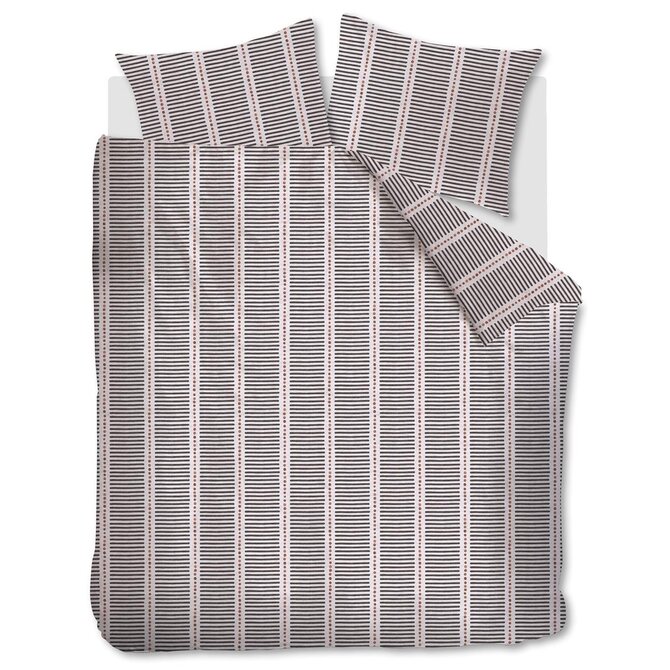 VTwonen dekbedovertrek Stip and Stripe - Blush 140x200/220 cm VTwonen dekbedovertrek Stip and Stripe - Blush 140x200/220 cm