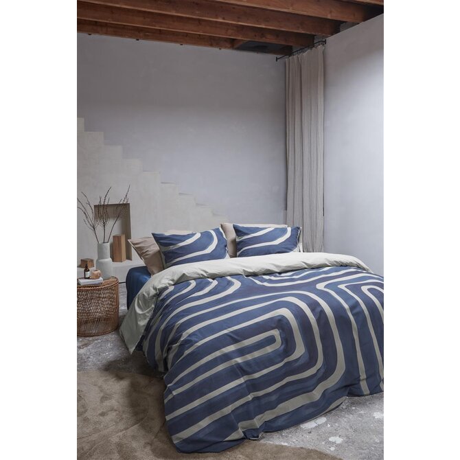 VTwonen dekbedovertrek Tribe - Indigo 240x200/220 cm
