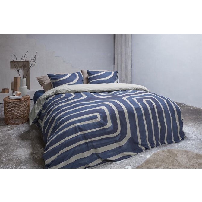 VTwonen dekbedovertrek Tribe - Indigo 240x200/220 cm
