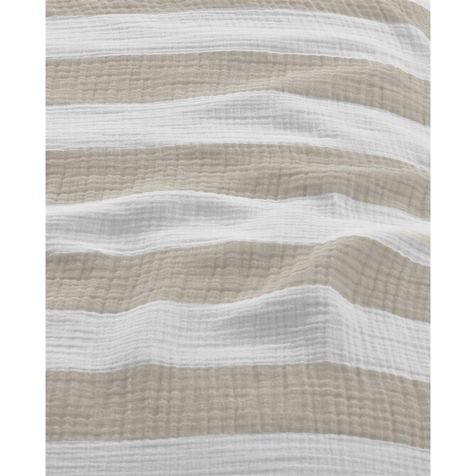 Riviera Maison Dekbedovertrek Striped - Zand 240x200/220 cm