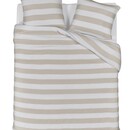 Rivièra Maison Riviera Maison Dekbedovertrek Striped - Zand 140x200/220 cm