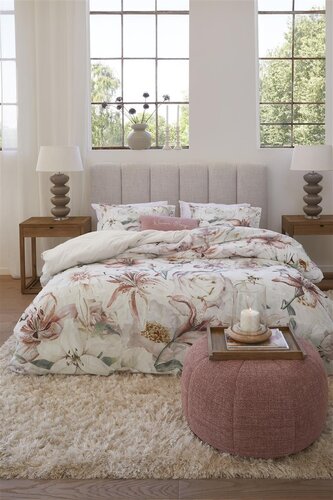Rivièra Maison Riviera Maison Dekbedovertrek Lily Love - Roze 200x200/220 cm afbeelding