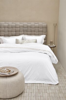 Riviera Maison Dekbedovertrek Salute - Zand 200x200/220 cm