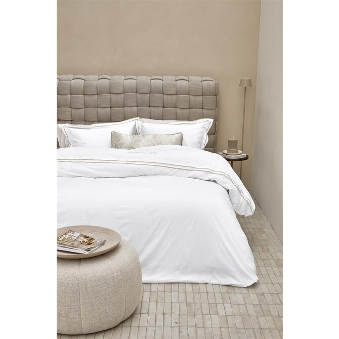 Riviera Maison Dekbedovertrek Salute - Zand 200x200/220 cm