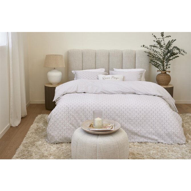 Riviera Maison Kussensloop Arched - Zacht Roze 60x70 cm Riviera Maison Kussensloop Arched - Zacht Roze 60x70 cm