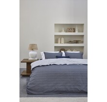 Riviera Maison Dekbedovertrek Twisted - Blauw 200x200/220 cm