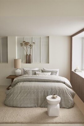 Riviera Maison Dekbedovertrek Amsterdam Loft - Zand 200x200/220 cm