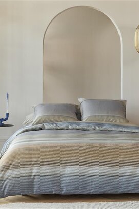 Kardol by Beddinghouse Dekbedovertrek Beaming - Blauw Grijs 200x200/220 cm