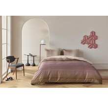 Kardol by Beddinghouse Dekbedovertrek Mimic - Steenrood 240x200/220 cm