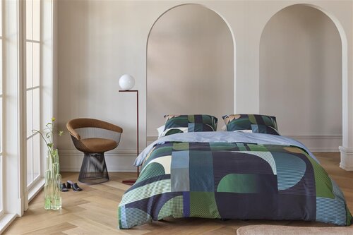 Kardol Kardol by Beddinghouse Dekbedovertrek Utopia - Blauw Groen 200x200/220 cm afbeelding