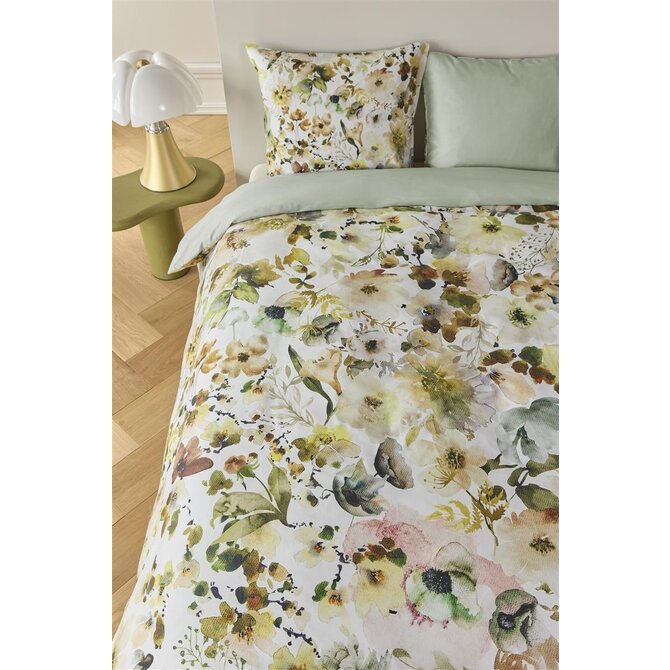 Kardol by Beddinghouse Dekbedovertrek Aquitaine - Groen 200x200/220 cm