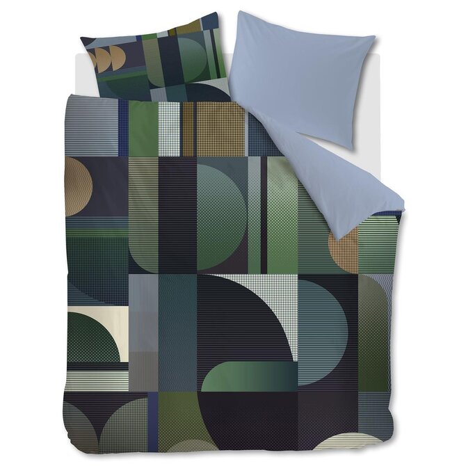 Kardol by Beddinghouse Dekbedovertrek Utopia - Blauw Groen 140x200/220 cm