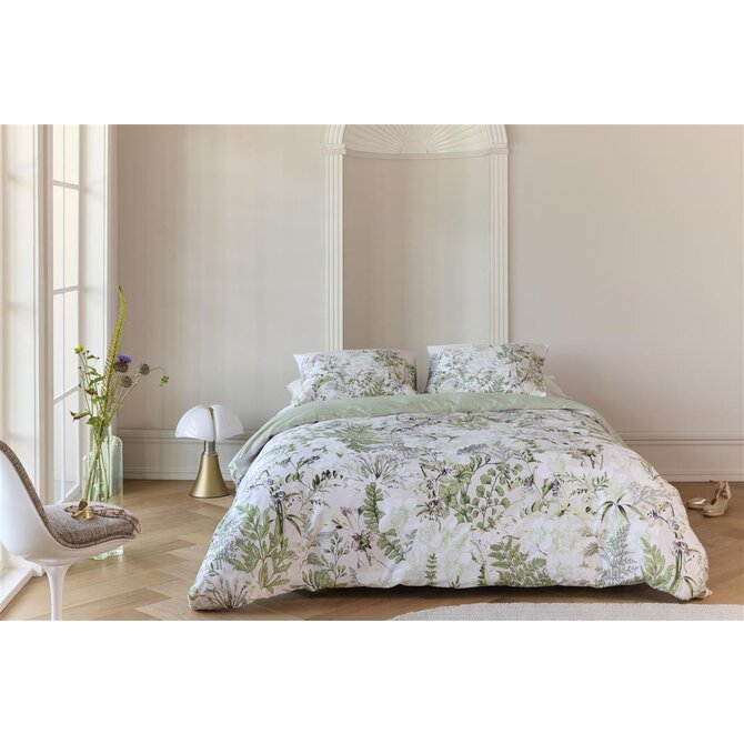Kardol by Beddinghouse Dekbedovertrek Pastiche - Groen 240x200/220 cm