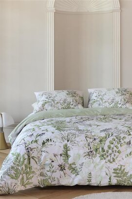 Kardol by Beddinghouse Dekbedovertrek Pastiche - Groen 200x200/220 cm