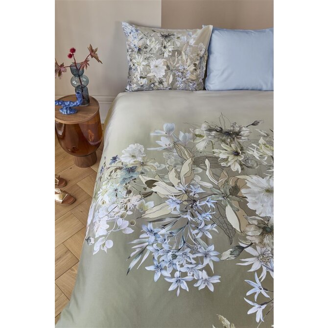 Kardol by Beddinghouse Dekbedovertrek Saffron - Blauw Grijs 240x200/220 cm